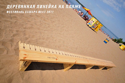 Деревянная линейка на пляже. 300 лет в метрической системе